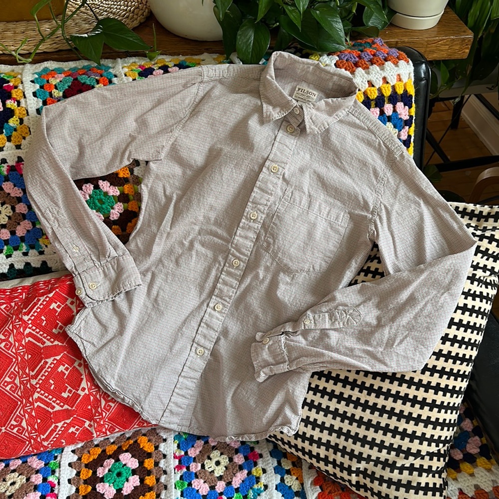 Filson Window Pane Button Down